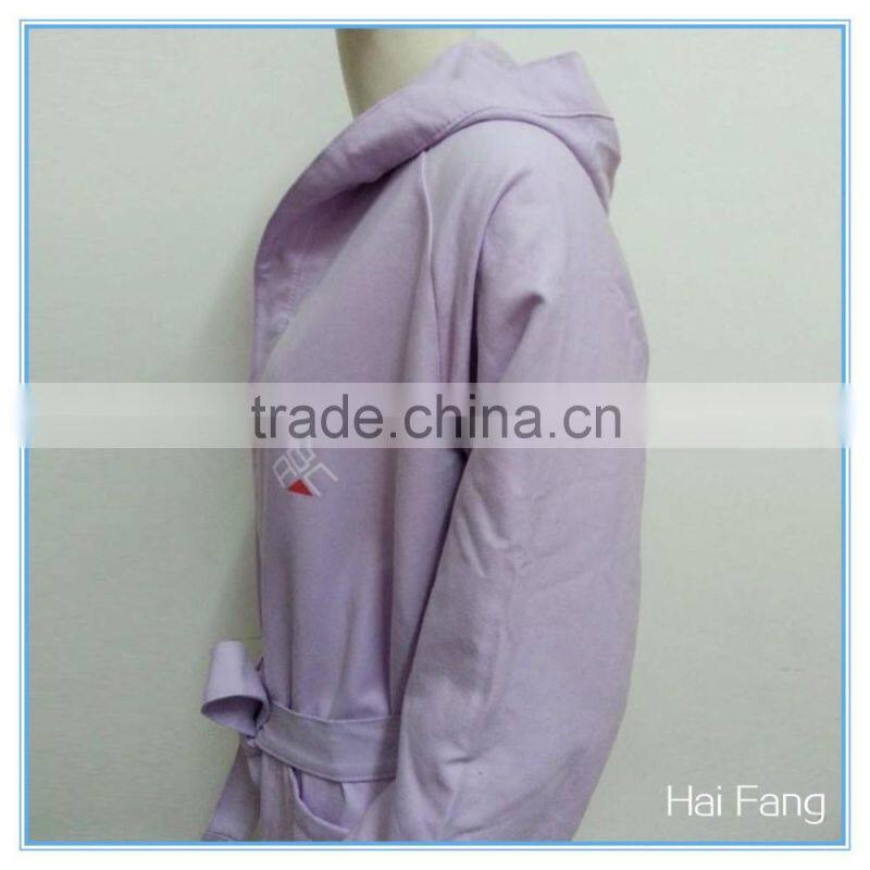China factory thin robe microfiber adult bathrobe;different colors of hotel bathrobe