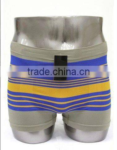 Wholesale men underwear multi strips seamless boxer brief