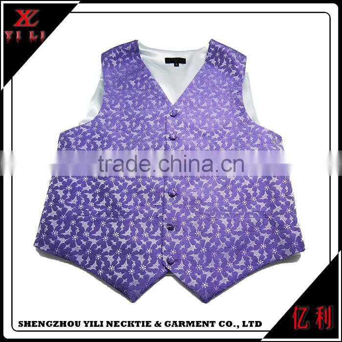 Assured quality cheap portable men jacquard vest polyester