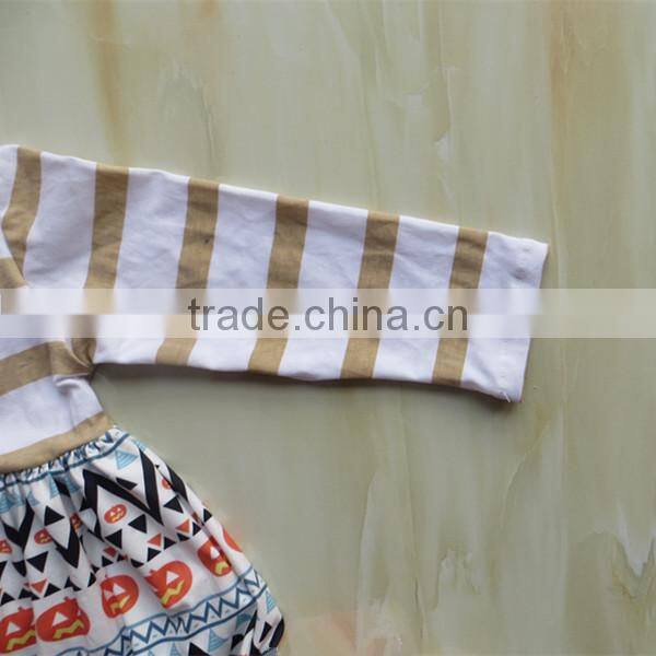 XF-352 Spring Fashion new style baby girl long sleeve dress halloween clothing pumpkin printing kid dress children skirt