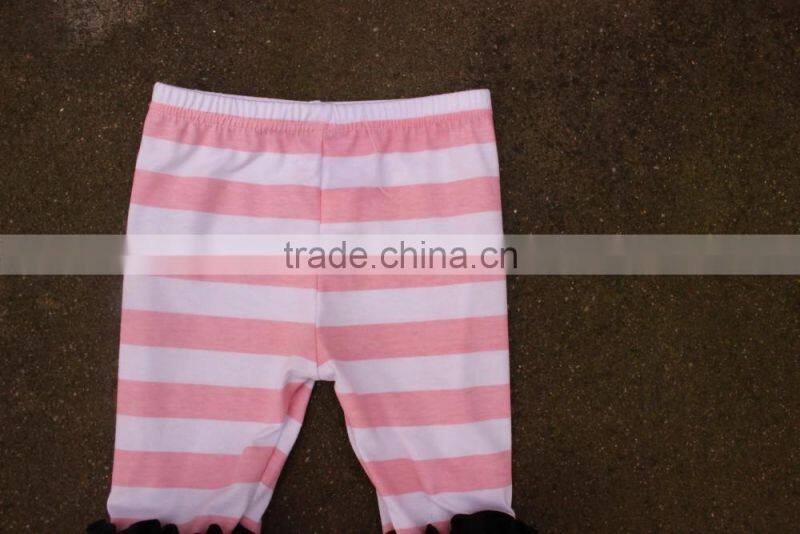 Baby Girls Summer Cotton Icing Capris Wholesale Teen Girls 2017 Fashion Stripe Capris Boutique