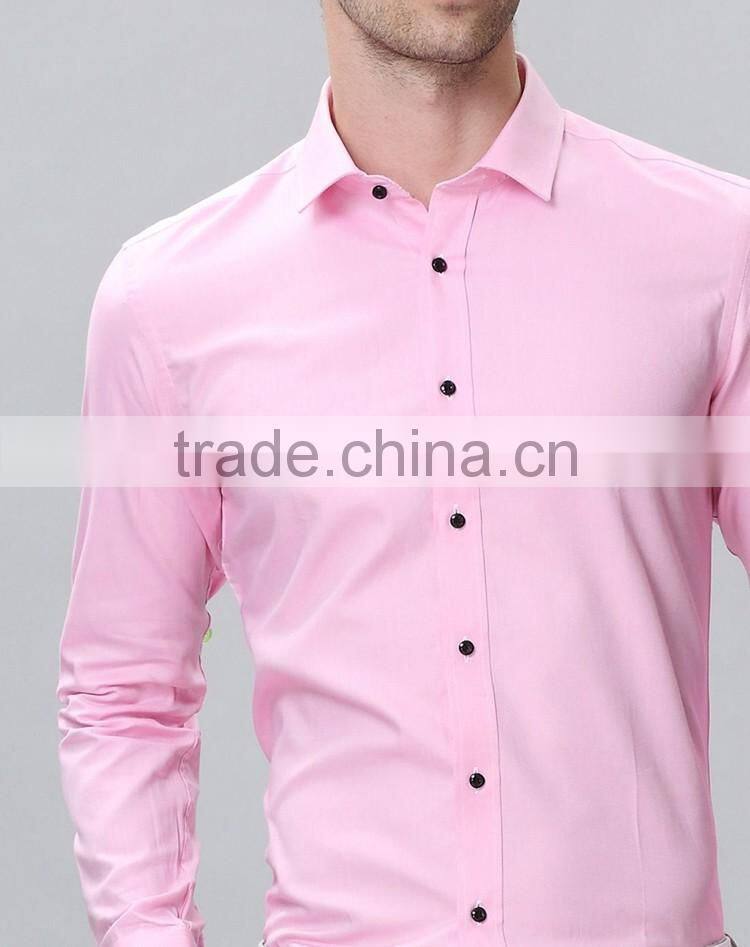 Men casual shirts cotton fabric slim fit shirts for men