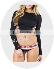 2014 young girl's colorful UPF50+ rash t shirt