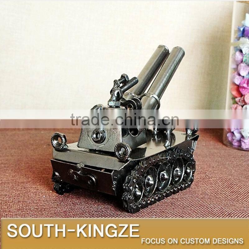 Retro Style Mini Tank Iron Metal Model