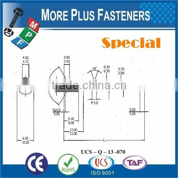 Made in Taiwan Flat Head Hi Lo Thread Special Furniture Confirmat Special Screw