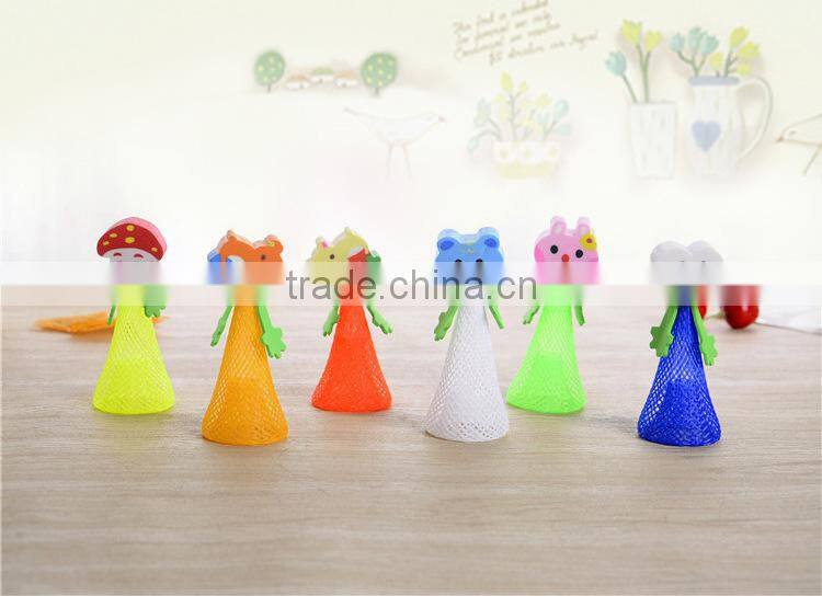 hot selling creative jumping animal erasers with movable legs