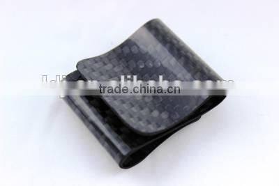 Men's Classic Double Sided Carbon Fiber Money Clip RFID blocking money clip