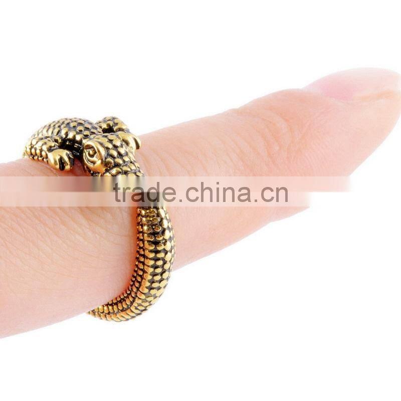 Crocodile Animal Wrap Rings Unique Rings Fine Jewelry Adjustable Rings