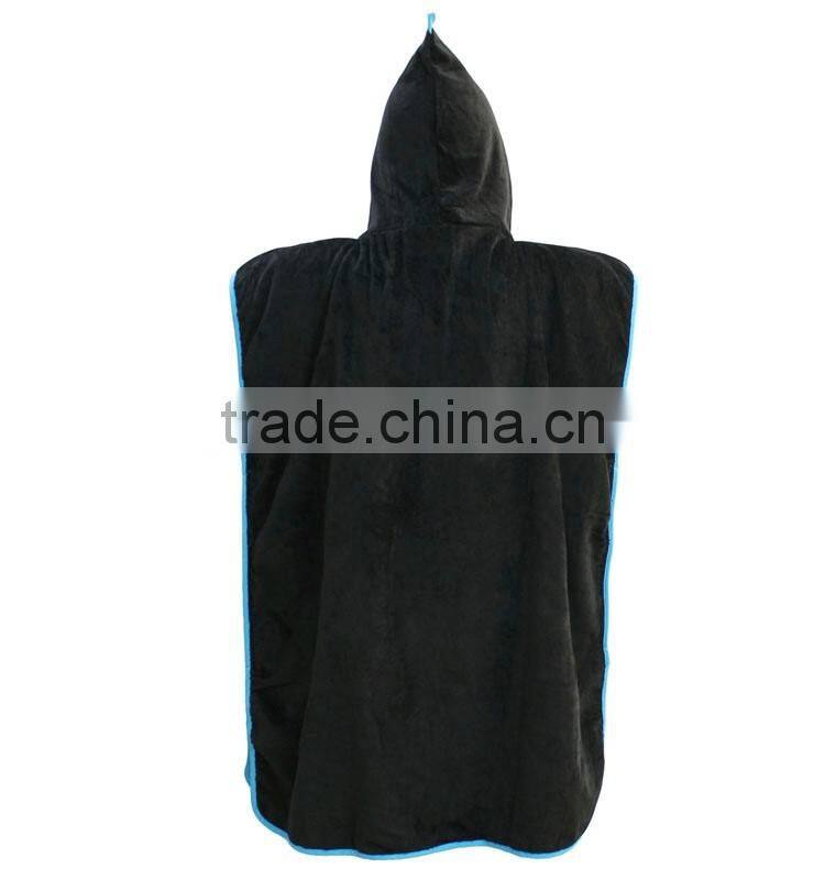 100% Cotton changing robe hooded towel custom Suft poncho