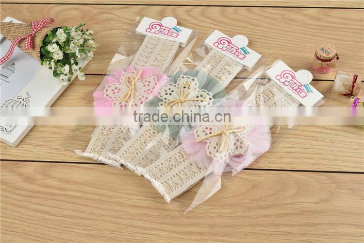 Lace Flower Turban Hairband For Baby Chic Head Wraps M7043001