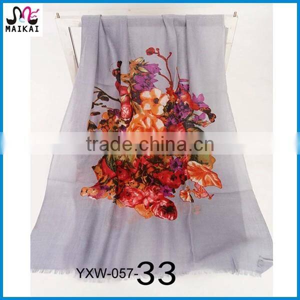 Wholesale new design lady's fashion wool pashmina scarf and shawl 2016