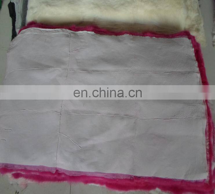 High quality rabbit fur skin plate with factory wholesale price