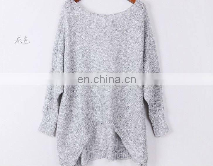2013 Hot Sale Women Autumn Fashion O Neck Solid Knitwear Pullover Sweater cheap wholesale
