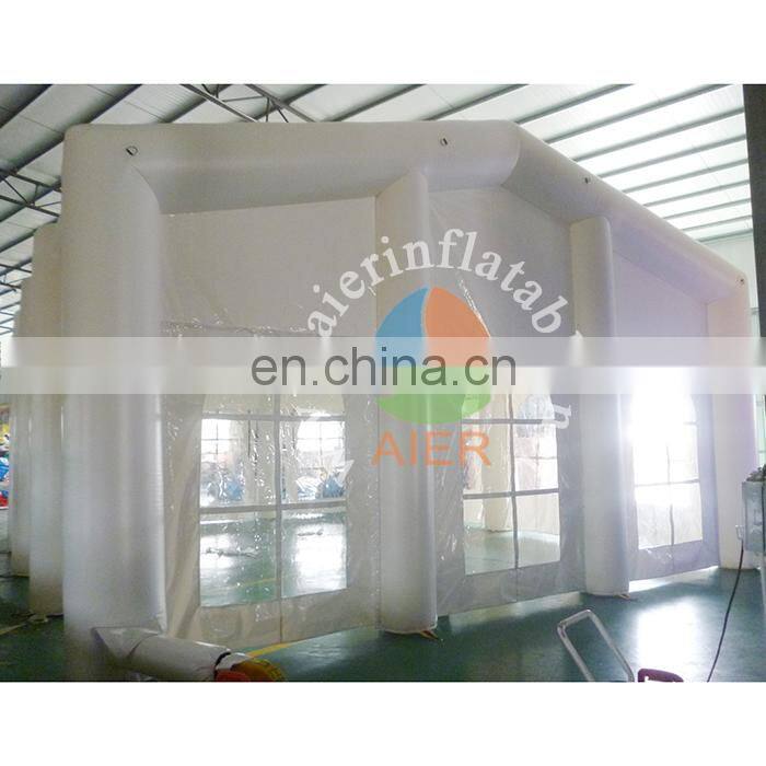 Most pupular high quality pvc tarpaulin inflatable yurt tent white pop up tent outdoor inflatable tent for sale