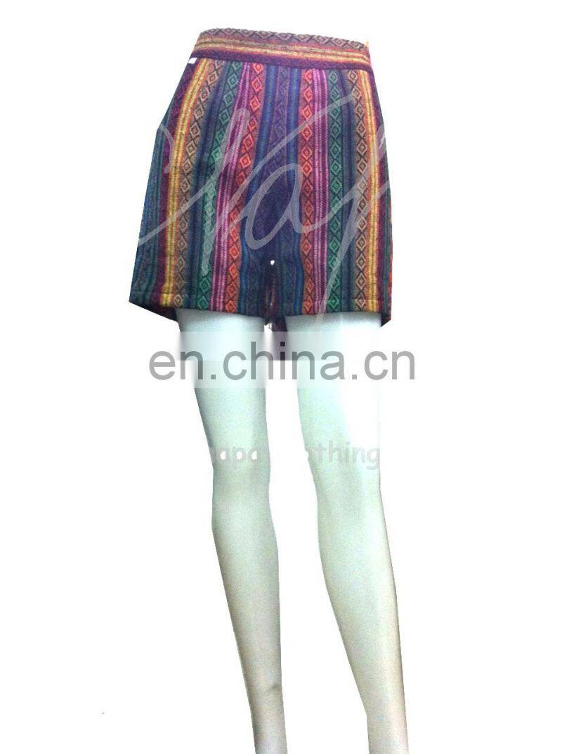 Short Cotton boho harem pant Boho style baggy pants balloon casual pants