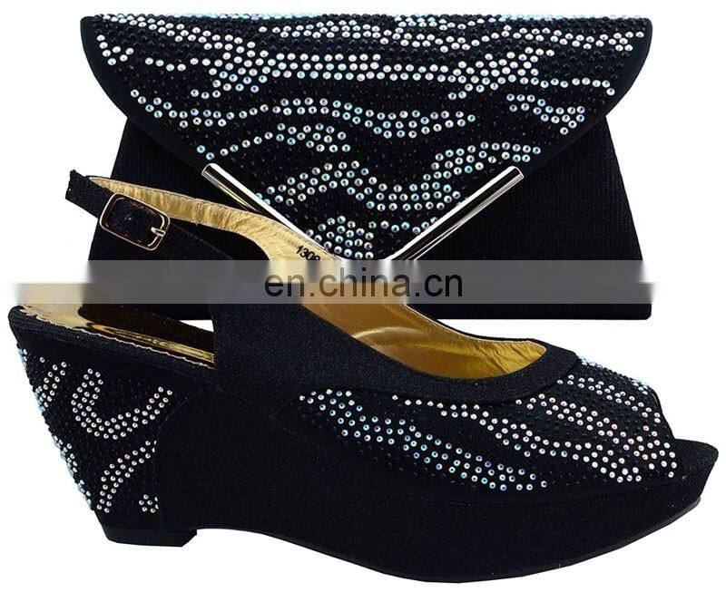 ladies italian shoe and bag/ wedding wedge shoe bags