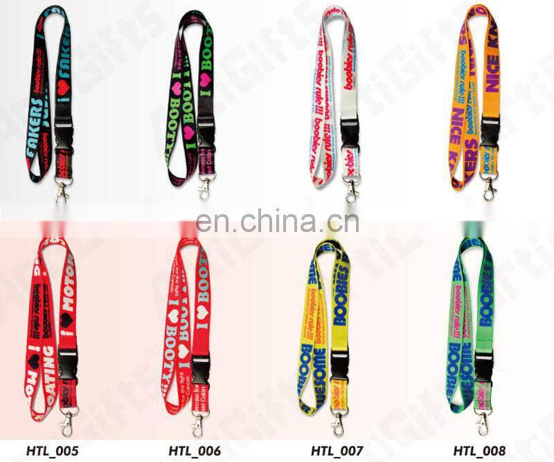 Promotion Custom Sublimation Printed Neck Polyester Lanyard With Metal Clip