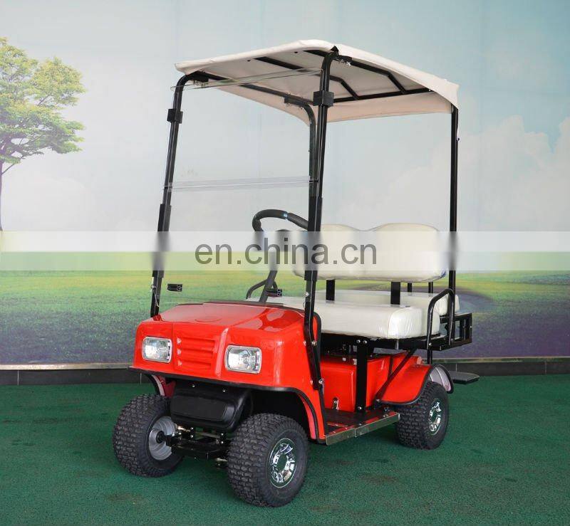 Classic red golf Electric Carts, golf cart four seater with curtis controller and DC motor | AX-A3-20