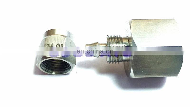 Quick coupler 1/4'' female thread,O.D 6mm PU tube fast twist hose stainless steel 304 straight connectors fitting