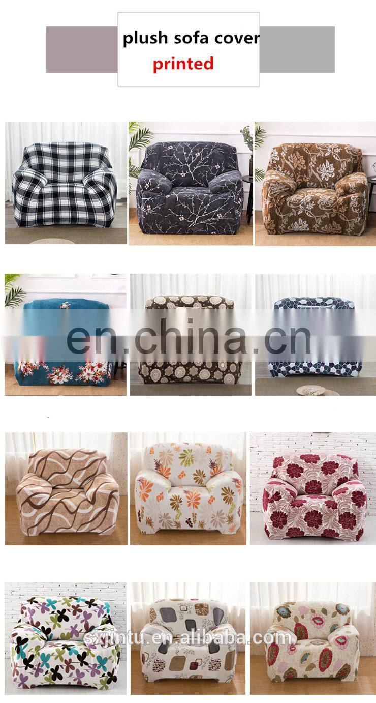 sectional sofa cover 3pcs Universal Cover Sofa Winter Plush Stretch Slipcover Printed Sofa Covers