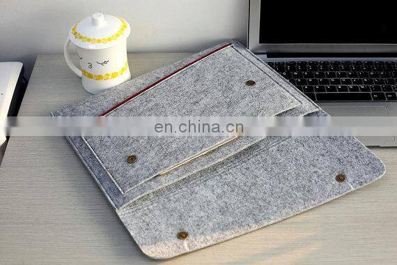 Chinese high quality polyester felt computer laptop sleeve case bag