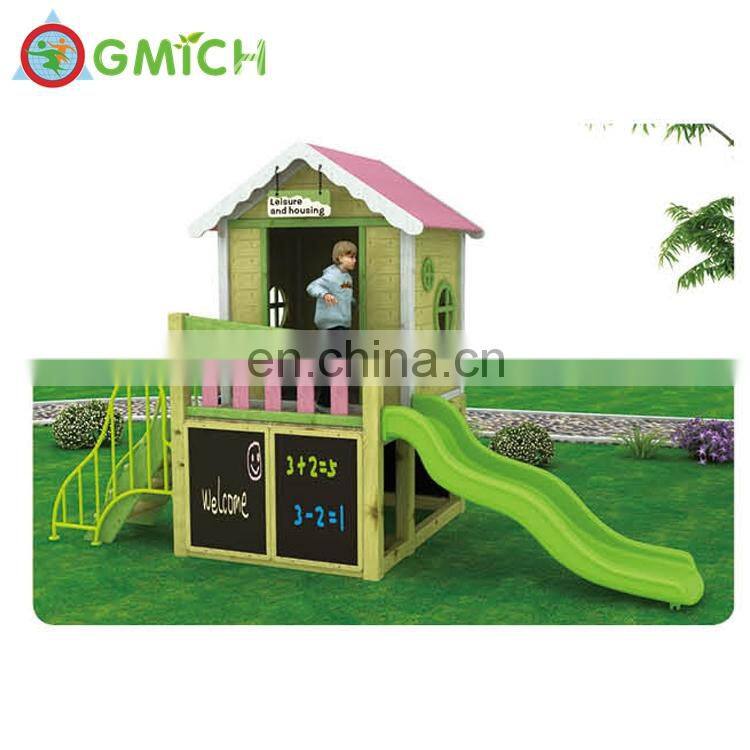 Commercial kids outdoor playground,wooden playhouse for children