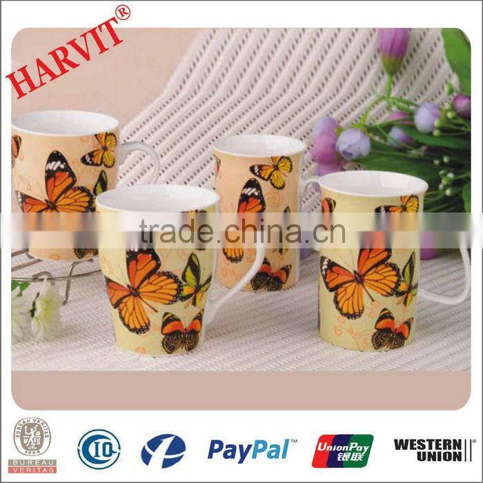 Round Decorative Coffee Mug Ceramic