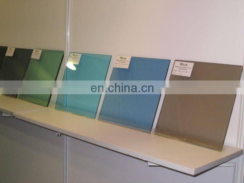 building glass 6mm 4mm 5mm glass for building tinted lake blue grey bronze green clear building glass