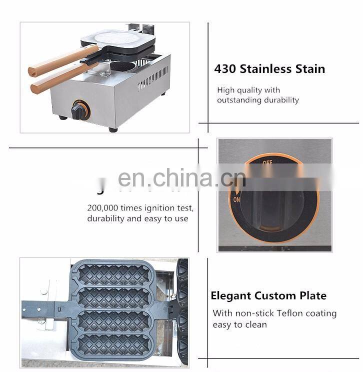 Hot Sale Commercial lolly waffle maker Gas Waffle Iron Waffle Cone Maker