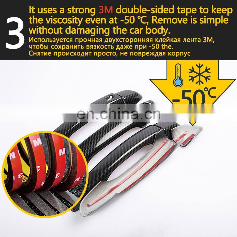 for Suzuki Maruti SX4 Fiat Sedici 2006 2007 2008 2009 2010 2011 2012 2013 Carbon Fiber Door Handle Cover Catch Trim Accessories
