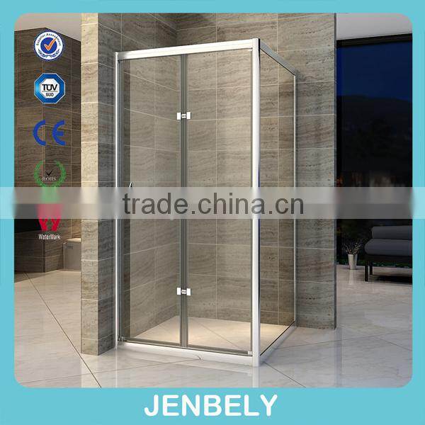 SS Frame Material Folding With Panel Shower Enclosure CE BL-F055