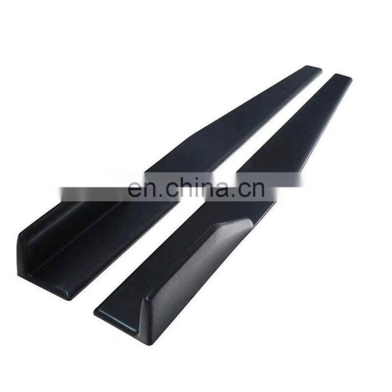 2pcs 120cm universal modified car side skirt changzhou factory bright black