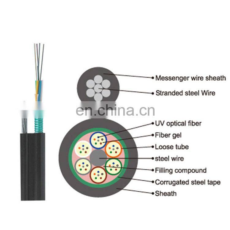 Self Supporting Figure 8 Outdoor Single Mode GYTC8S 4 6 8 12 24 36 48 Core Fiber Optic Cable Price