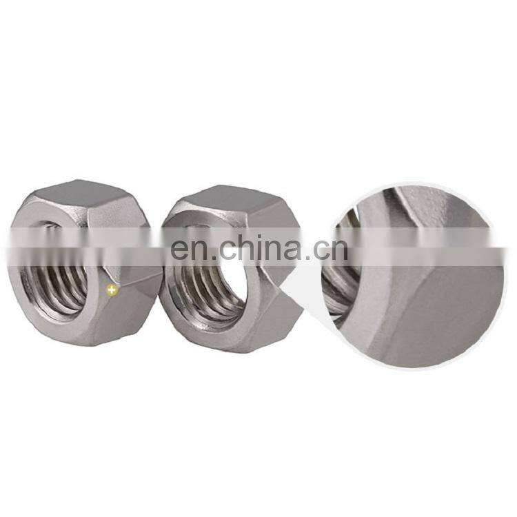 9/16 12UNC High quality and low price wholesale 304 Stainless steel inch hex nuts American system hex nut