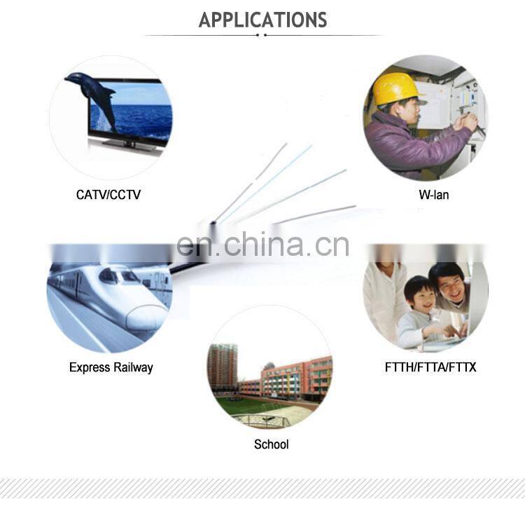 ONU G657A 1 core drop cable GJYXCH Drop Flat Fiber Cable