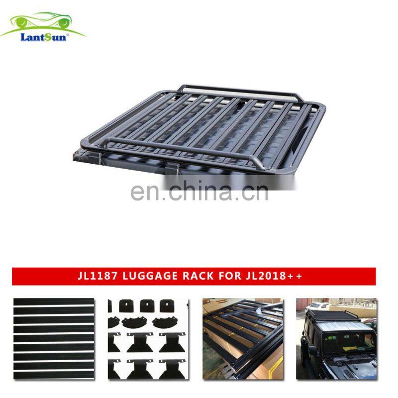 JL1187 Aluminum alloy roof rack basket luggage roof rack for jeep jl 2018+