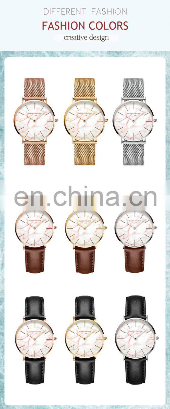 HANNAH MARTIN ST36 Women Quartz Watch Japanese Movement Fashion Design Ladies Wrist Watches
