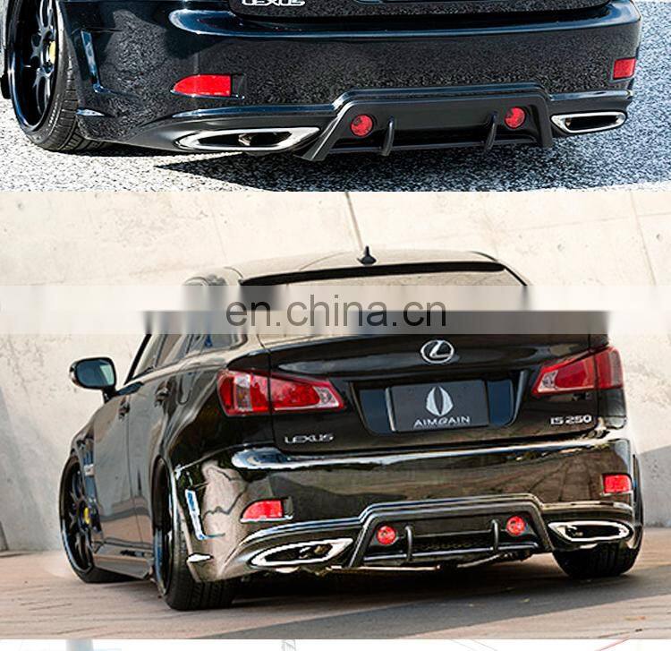 Runde Car Modification Resin Material Old Lexus Upgrade IS300 Body Kit For 2006-2012 Lexus IS250 Aimgain Style Rear Bumper