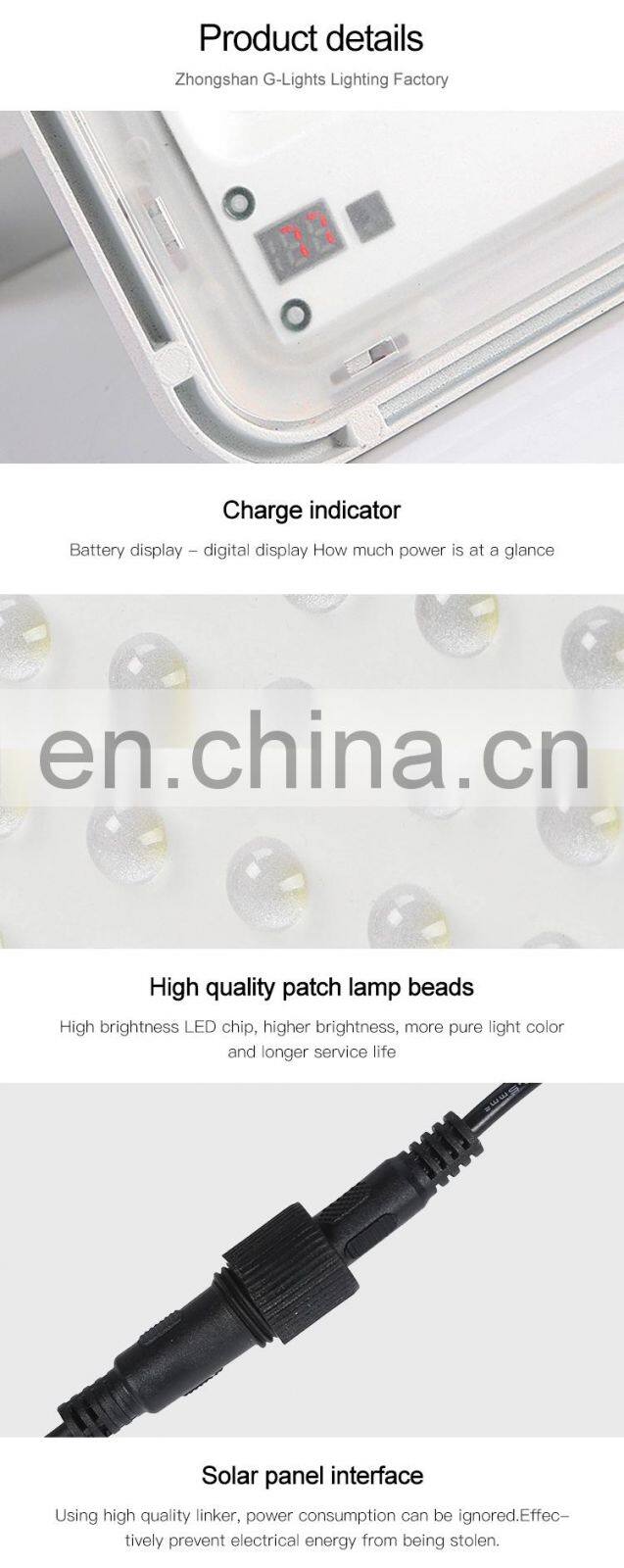 Morden Outdoor Garden Waterproof LED 60w 100w 120w 150w Solar Floodlight 200w