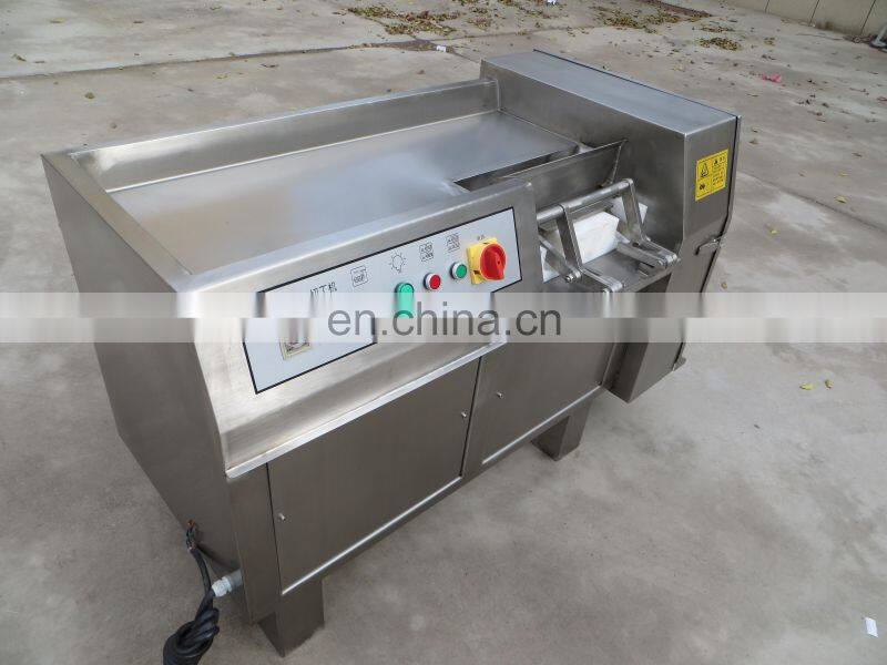 High Speed Mutton Beef Block Dicing Cutter Frozen Poultry Meat Cube Cutting Machine