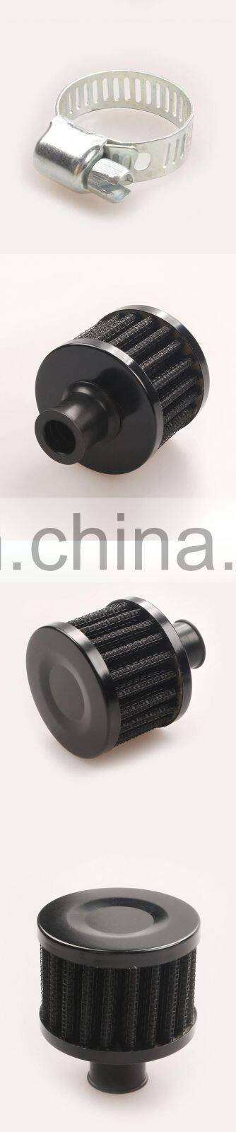 12mm 1/2" Mini Air Intake Crankcase Breather Filter Valve Cover Catch Tank Red