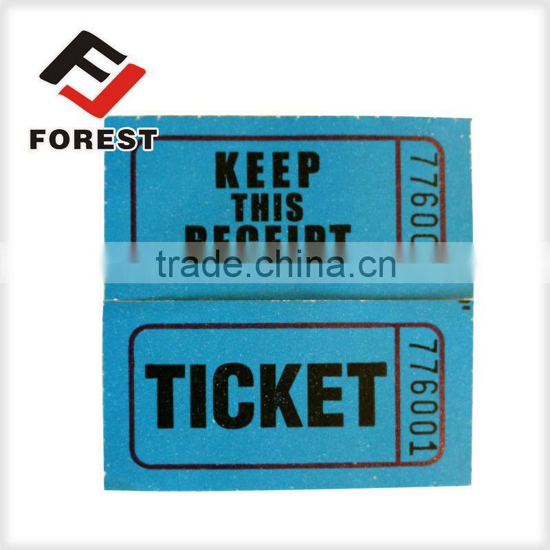 raffle ticket/coupon ticket roll paper, printing redemption ticket roll