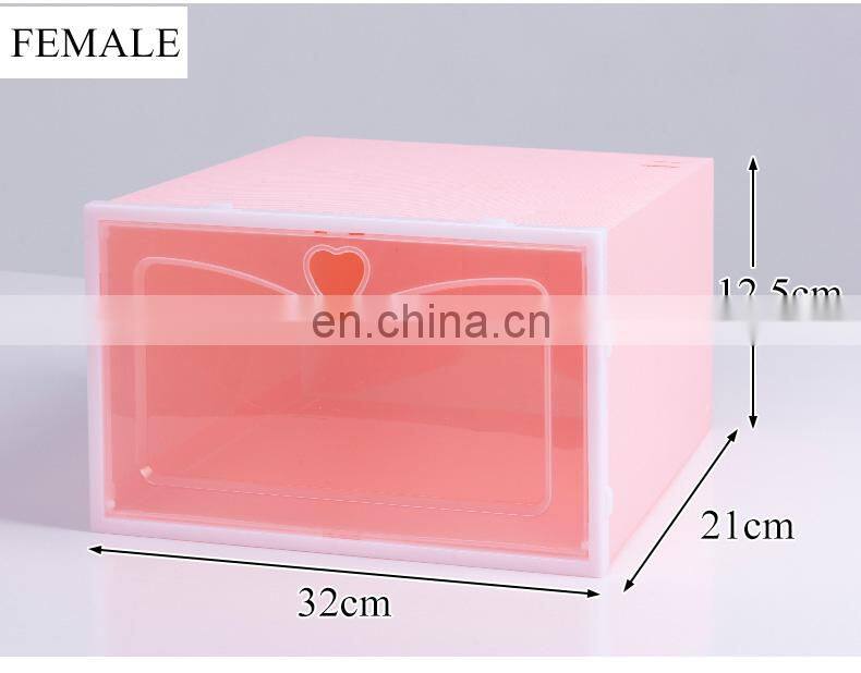 stackable Magnetic Clear Shoe Box Storage