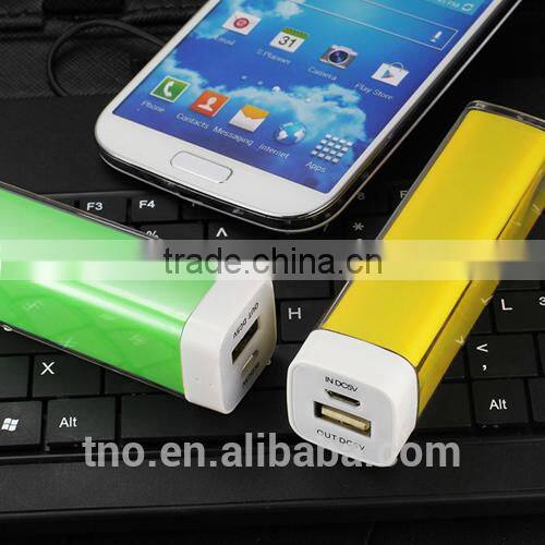 Mini lip Gloss 2600mAh mobile battery bank for nokia