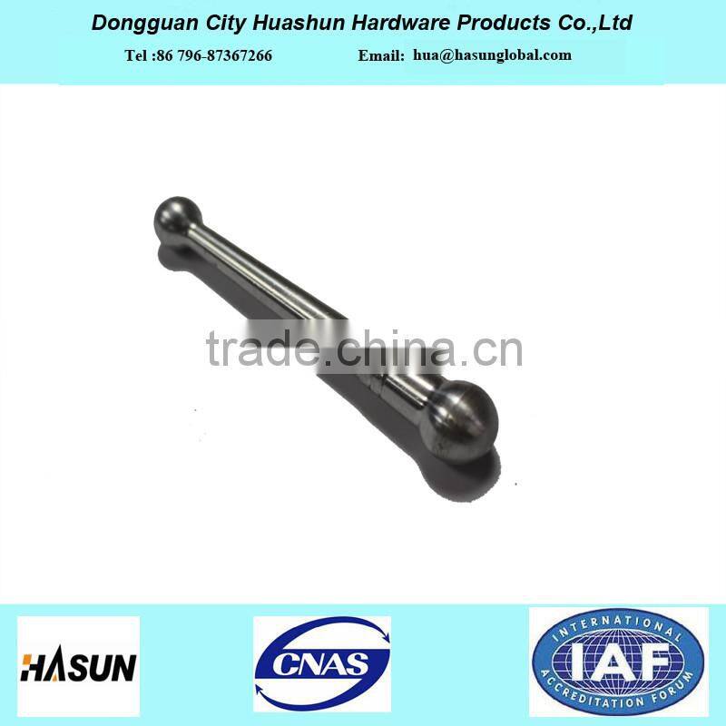 CNC machining part double ball head mirror polishing roller shaft