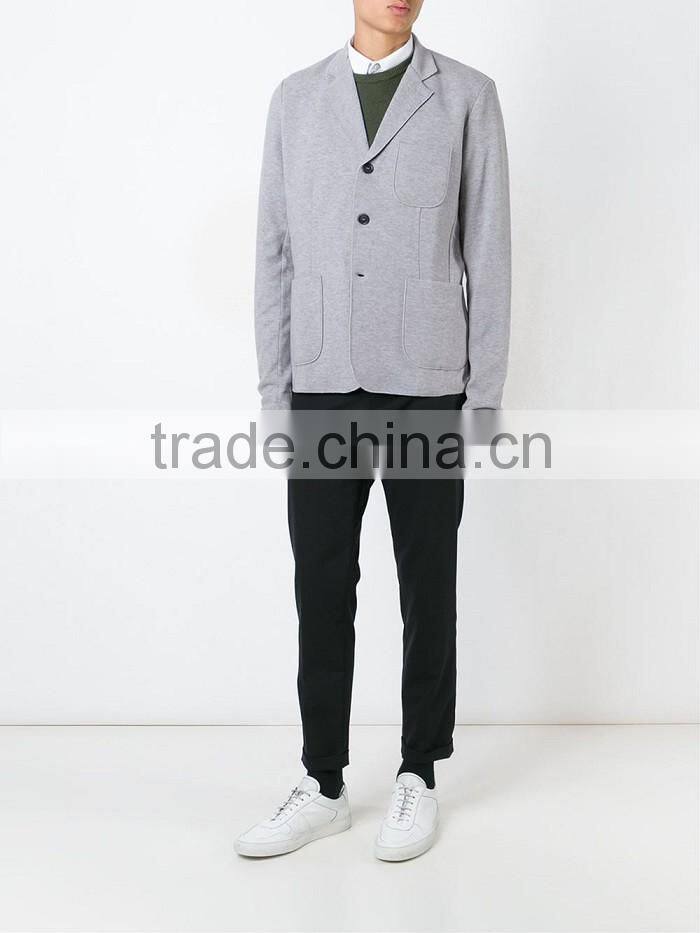 China wholesales casual light grey mens suit blazer