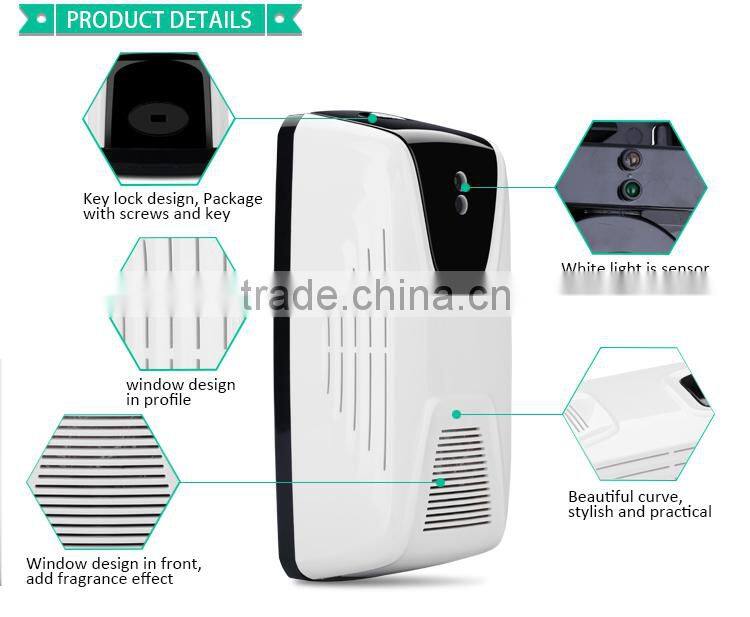 Factory new style essential oil digital air fragrance dispenser wall hang fan driver refillable automatic perfume dispenser