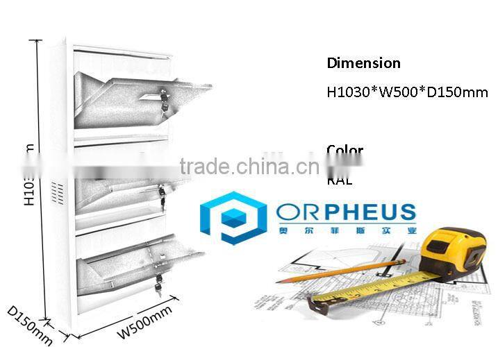 2015 top popular metal shoe rack, shoe cabinet