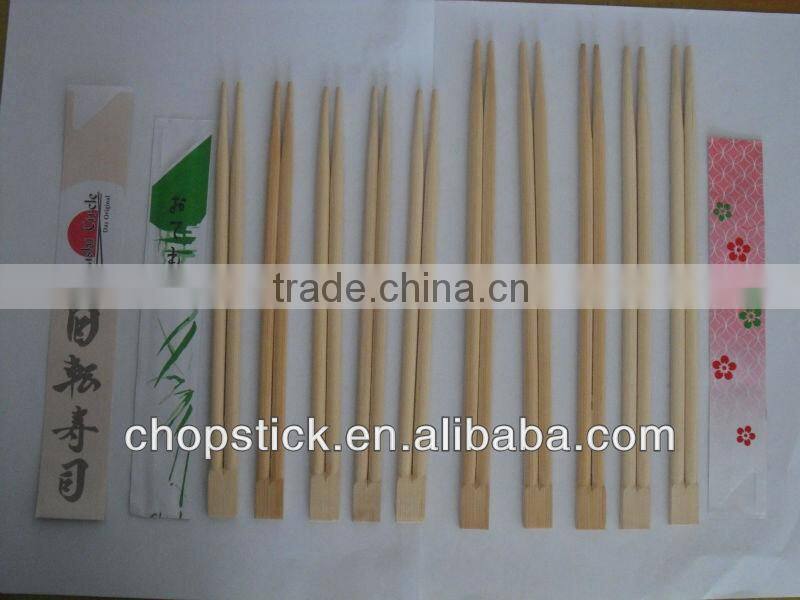disposable reusable bamboo chopstick paper wrap