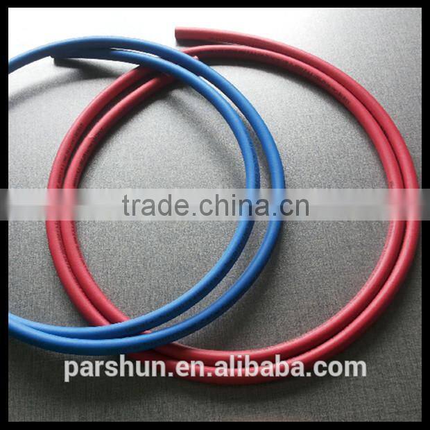 CE approved working pressure 500 psi fiber braid durable rubber R134a charging hose